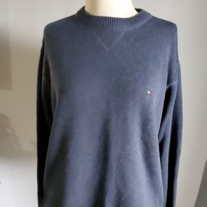 EUC MEN'S BLUE (GRAY) TOMMY HILFIGER SZ L SWEATER